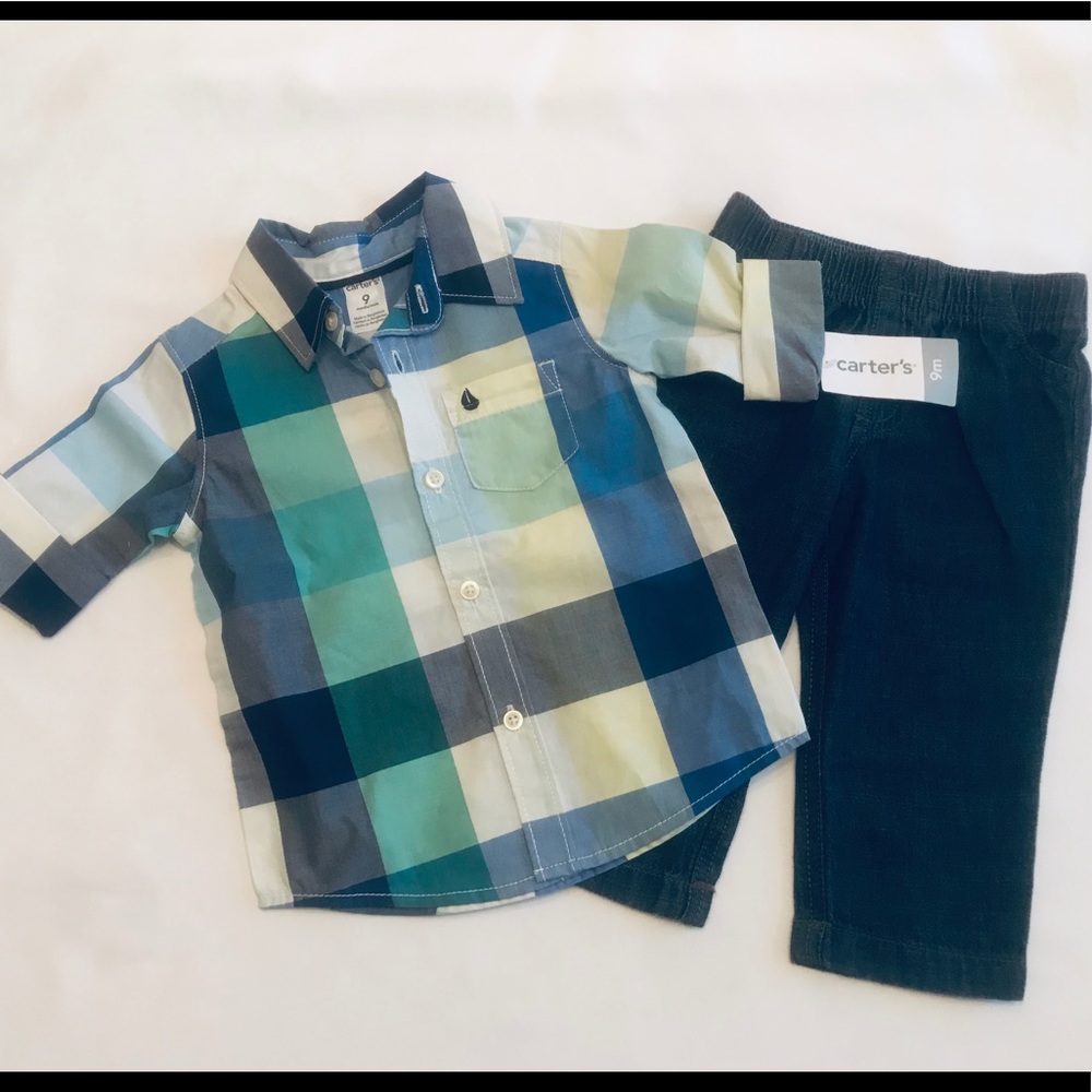 Carter’s  2 Piece Set- Blue&Green